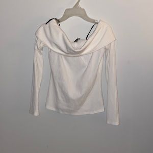 Over shoulder sweater